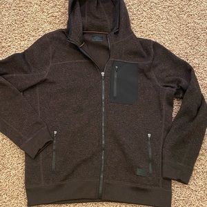 Mens Abercrombie Hooded zipper jacket Large
